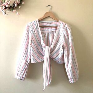 American Eagle Tie Cropped Top size M